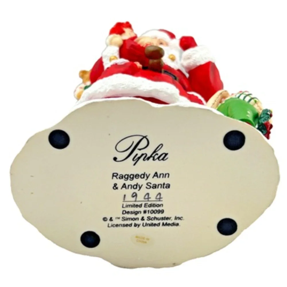 Pipka‎ RAGGEDY ANN & ANDY SANTA #1944 of Limited Edition Design #10099 9